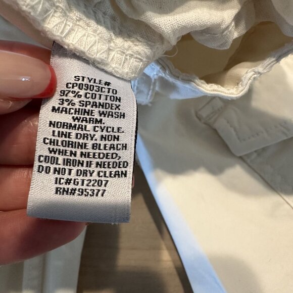 Sanctuary Standard Surplus White Straight Leg Cargo Pocket Pants Women's 26 - Picture 6 of 8